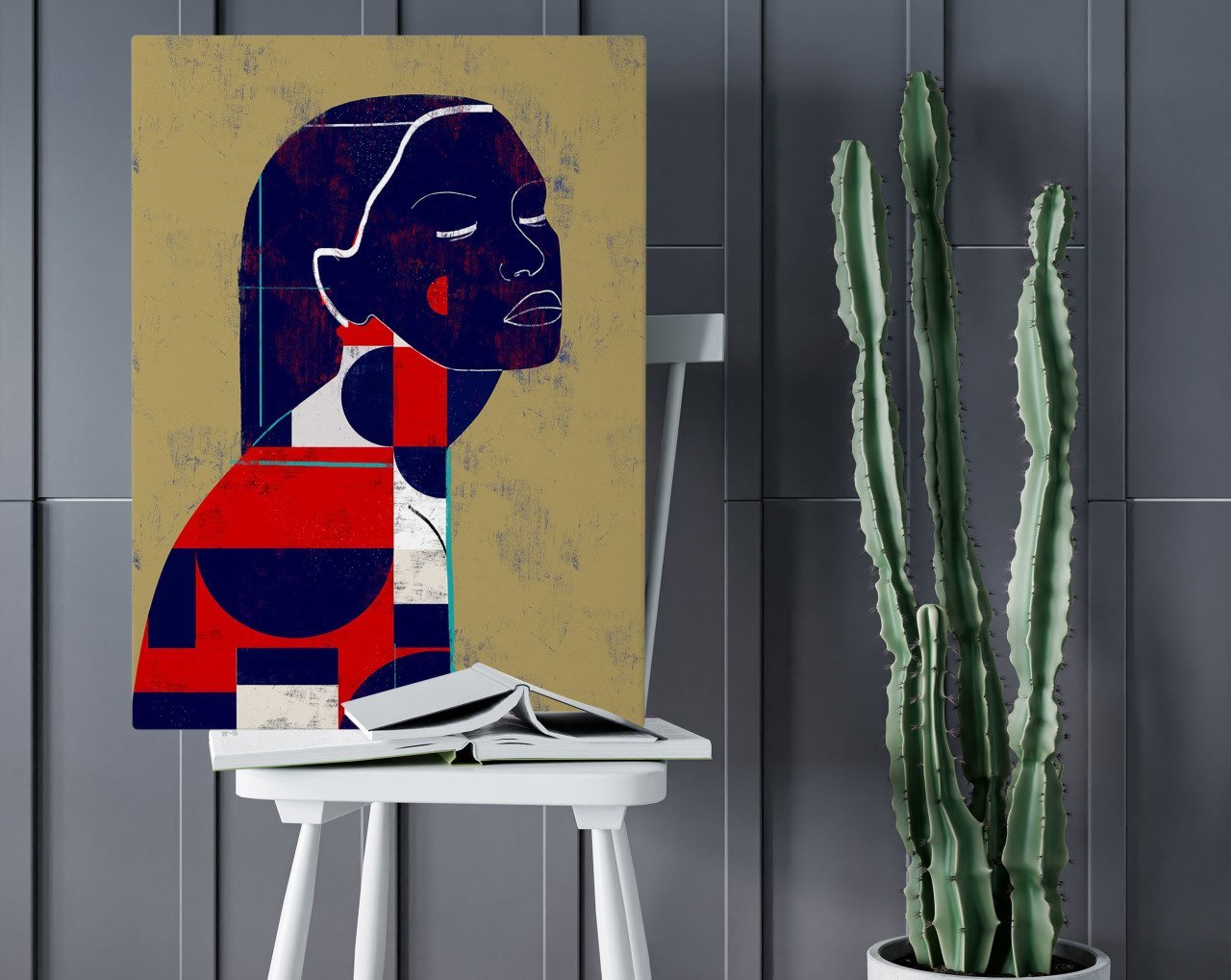 BK Home Color Of Woman Tasarımlı Kanvas Tablo 50x70cm-8