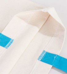 BK Gift I Love Adana Turkuaz Renkli Kulp Kanvas Plaj Çantası 48x40m, Baskılı Omuz Çantası, Alışveriş Çantası