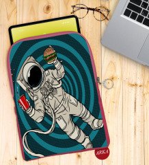 BK Gift Pop Art Tasarımlı Taşınabilir Koruyucu Tablet Kılıfı & Organizer Çanta - Pembe-8