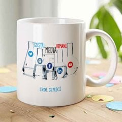 Kişiye Özel Sosyal Medya Uzmanı Beyaz Kupa Bardak - 3