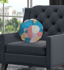 BK Gift Modern Yuvarlak Dekoratif Kırlent Yastık-15