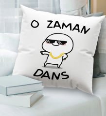 BK Gift Esprili Beyaz Kırlent Yastık, Ev Hediyesi, Ev Dekorasyonu, Dekoratif Hediye-3