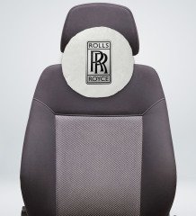 BK Gift Rolls Royce Tasarımlı Yuvarlak Araç Koltuk Yastığı-1