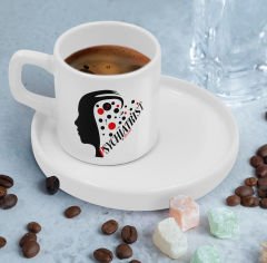 BK Gift Kişiye Özel Sunum Tabaklı Psikiyatrist Tasarımlı Kahve Fincanı-3, Sevgiliye Hediye, Arkadaşa Hediye, Psikiyatrist Hediye
