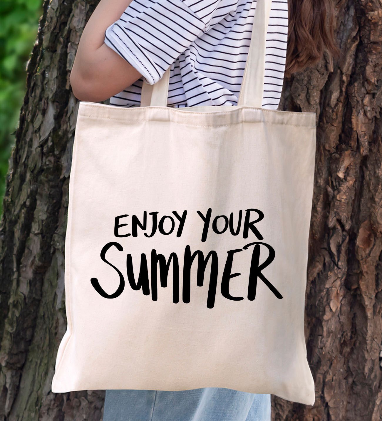 BK Gift Yaz Temalı Kanvas Bez Plaj Çantası, -6  Baskılı Omuz Çantası, Alışveriş Çantası, Arkadaşa Hediye