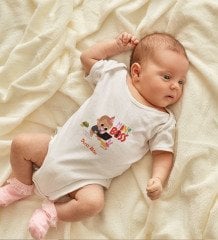 BK Kids İsimli Mini Boss Tasarımlı Bebek Body Zıbın - Model 1 9-12 Ay