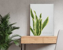 BK Home Green Plant Tasarımlı Kanvas Tablo 50x70cm-2