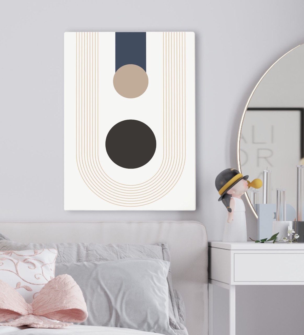 BK Gift Yatak Odası Konseptli Kanvas Tablo 50x70cm-56