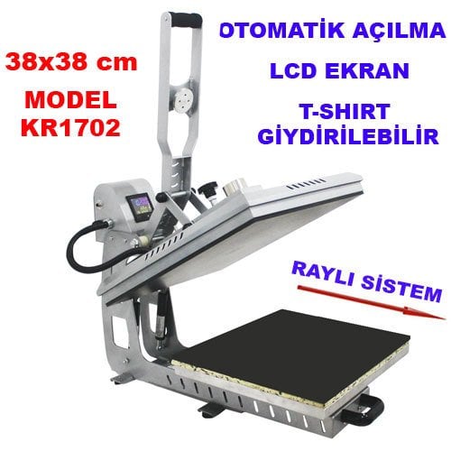 Otomatik Transfer Baskı Presi 38x38 cm