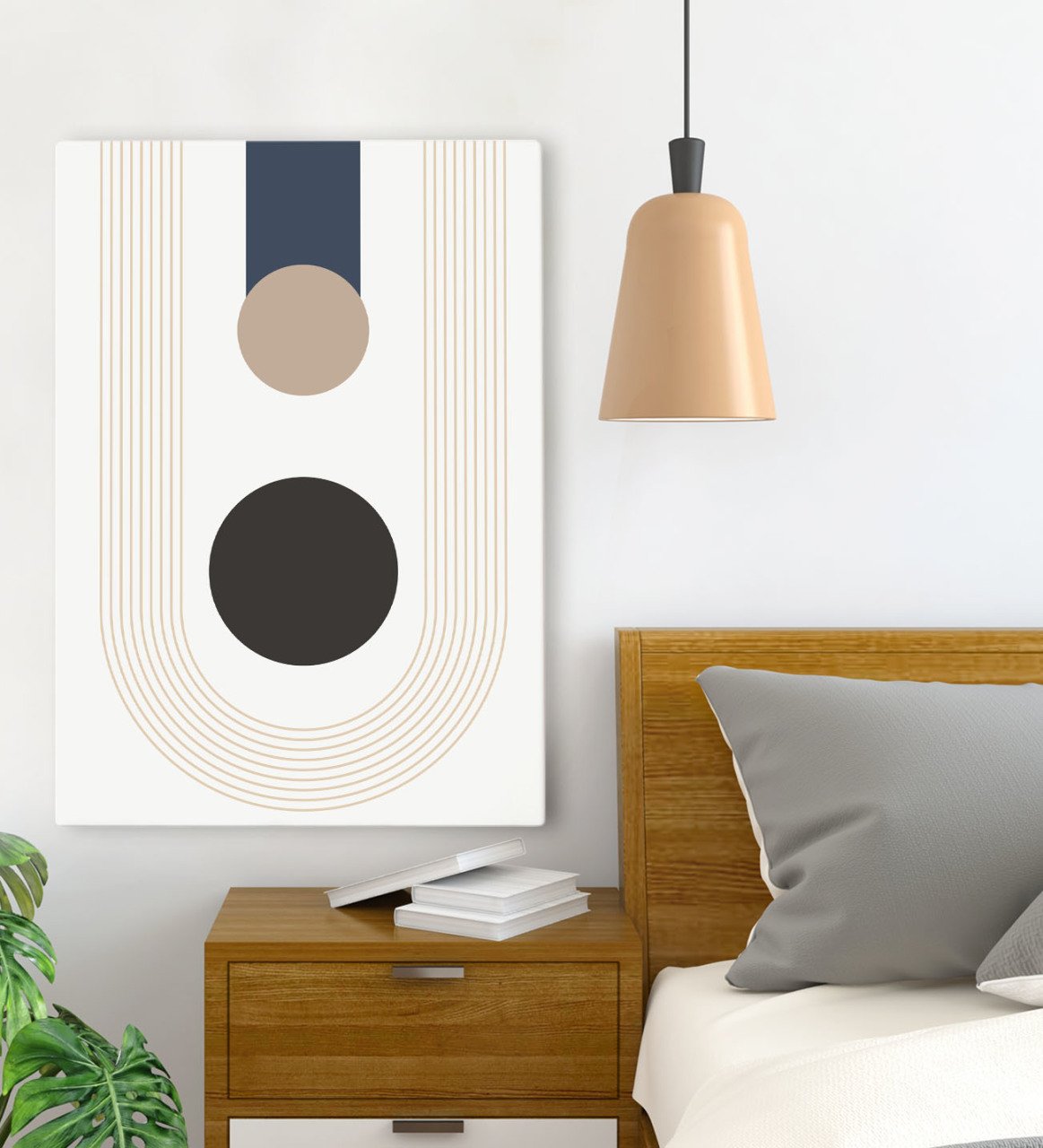 BK Gift Yatak Odası Konseptli Kanvas Tablo 70x100cm-56