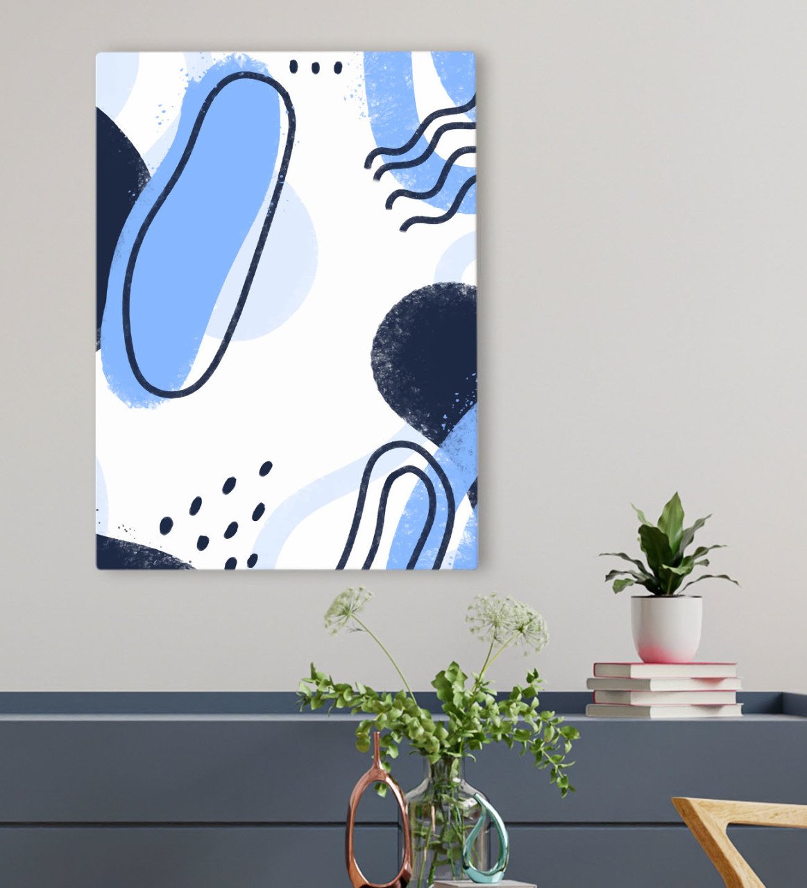 BK Gift Otel Odası Konseptli Kanvas Tablo 50x70cm-55