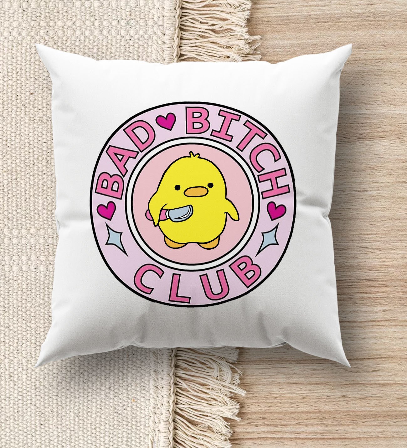 BK Gift Esprili Beyaz Kırlent Yastık, Ev Hediyesi, Ev Dekorasyonu, Dekoratif Hediye-15