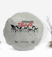 Kişiye Özel İsimli Ziraat Mühendisi Tasarımlı Dekoratif Kırlent Yastık-1