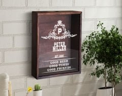 BK Gift Kişiye Özel İsimli Tarihli Bira Kapağı Koleksiyonu Ahşap Kumbara, Sevgiliyer Hediye, Ev Hediyesi, Arkadaşa Hediye, Tasarım Ahşap Kumbara-1