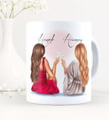 Kişiye Özel En İyi Dost Beyaz Kupa Bardak-3