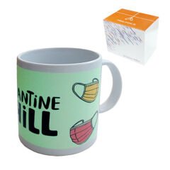 Fosforlu Porselen Beyaz Kupa - Kutulu