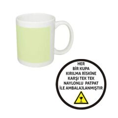 Fosforlu Porselen Beyaz Kupa - Kutulu