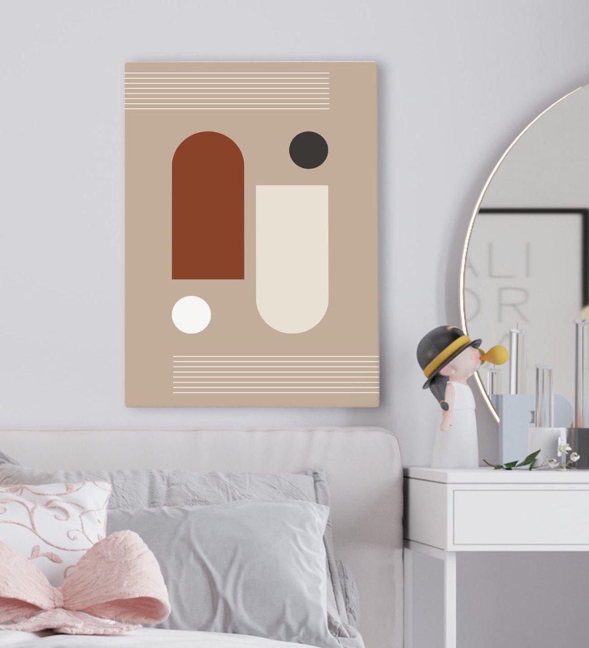 BK Gift Yatak Odası Konseptli Kanvas Tablo 50x70cm-59
