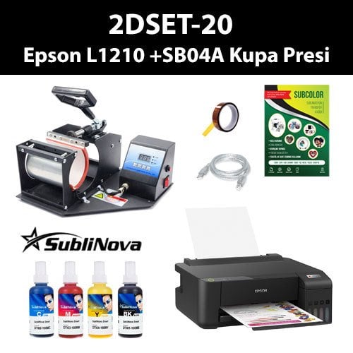 Kupa Baskı Seti (SB04A + Epson L1250 )