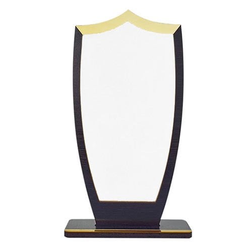 Sublimasyon Metal Baskılı Ahşap Plaket - Beyaz Metalli