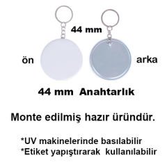Uv Baskı İçin 44 mm Anahtarlık