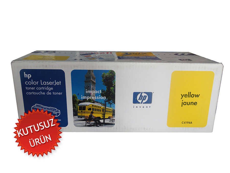 HP C4194A Sarı Orjinal Toner - LaserJet 4500 / 4550 (U) (T8106)