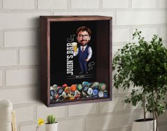 BK Gift Kişiye Özel Karikatürlü Bira Kapağı Koleksiyonu Ahşap Kumbara, Sevgiliyer Hediye, Ev Hediyesi, Arkadaşa Hediye, Tasarım Ahşap Kumbara-3