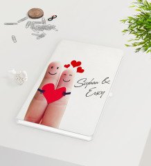 Kişiye Özel Sevgililer Günü Beyaz Defter-81