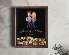 BK Gift Kişiye Özel Karikatürlü Bira Kapağı Koleksiyonu Ahşap Kumbara, Sevgiliyer Hediye, Ev Hediyesi, Arkadaşa Hediye, Tasarım Ahşap Kumbara-4