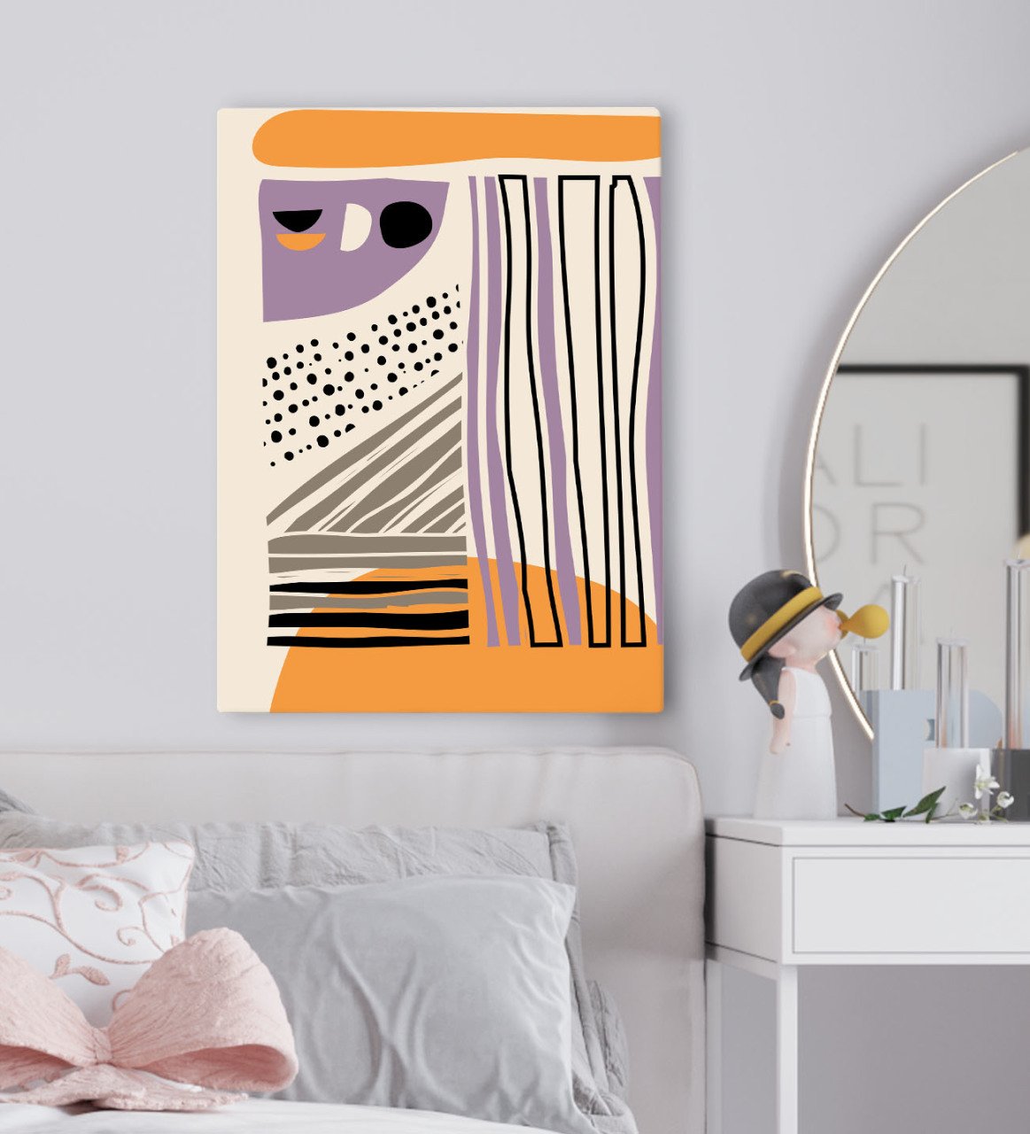 BK Gift Yatak Odası Konseptli Kanvas Tablo 50x70cm-62