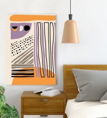 BK Gift Yatak Odası Konseptli Kanvas Tablo 70x100cm-62