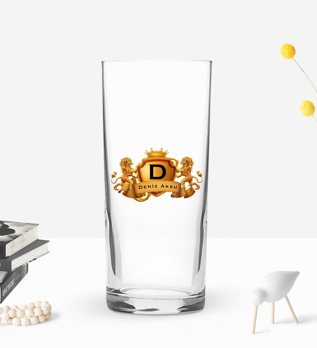 BK Gift Kişiye Özel Kral Aslanlar Tasarımlı Rakı Bardağı -2, Arkadaşa Hediye, Sevgiliye Hediye