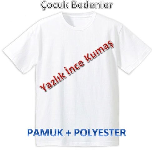 Sublimasyon Pamuk+Polyester Tişört (Çocuk)