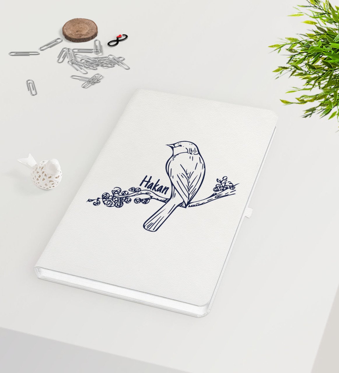 Kişiye Özel Sevgililer Günü Beyaz Defter-84