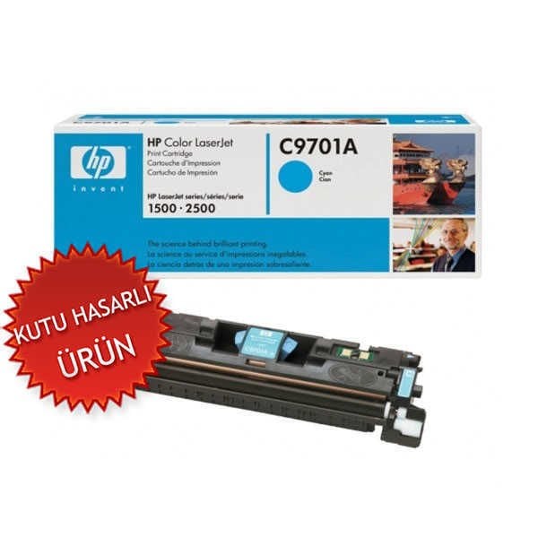 HP C9701A (121A) Mavi Orjinal Toner - LaserJet 1500 (C) (T8118)