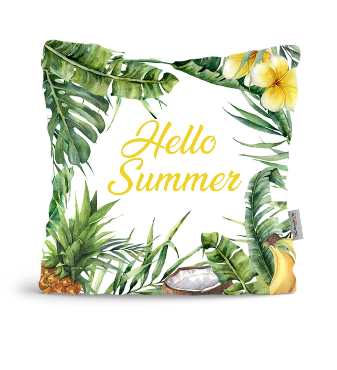 Hello Summer Beyaz Yastık