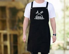BK Gift Profesyonel Siyah Mutfak Önlüğü, Aşçı Önlüğü, Şef Önlüğü, Ev Hediyesi, Arkadaşa Hediye-6
