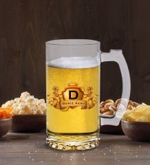 BK Gift Kişiye Özel Kral Aslanlar Tasarımlı Cam Bira Bardağı 50cl-2 , Babaya Hediye , Babalar Günü Hediyesi, Arkadaşa Hediye