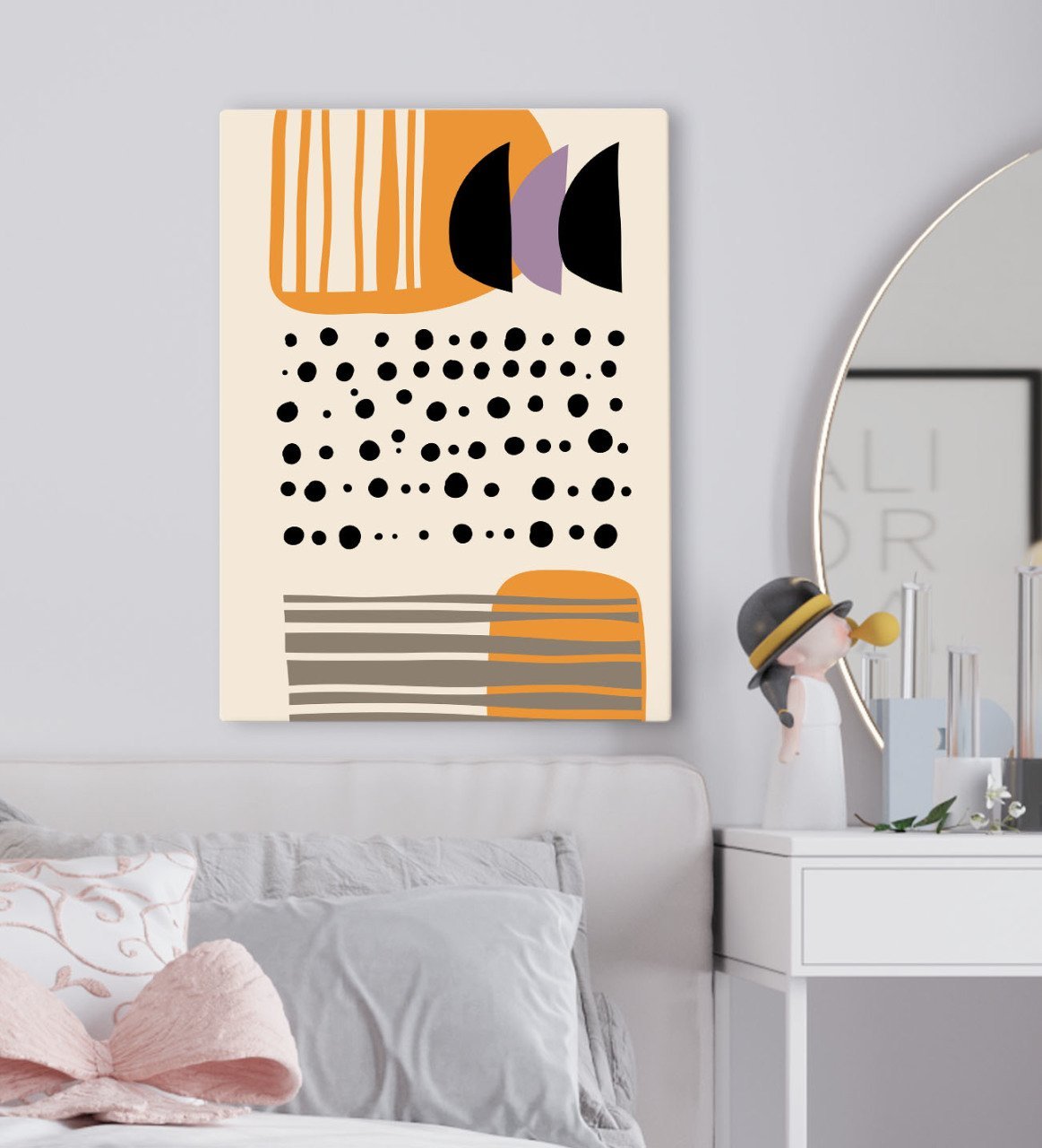 BK Gift Yatak Odası Konseptli Kanvas Tablo 50x70cm-64