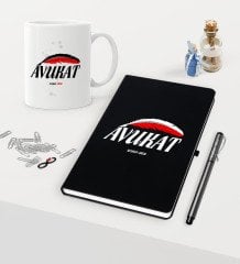 Kişiye Özel Avukat Temalı Siyah Defter Kalem Kupa Seti - 7