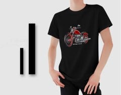 BK Gift Motorsiklet Tasarımlı Erkek Siyah T-shirt -14, Arkadaşa Hediye, Doğum Günü Hediyesi, Sevgili Hediyesi