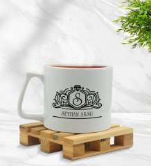 Kişiye Özel İsimli Middle Beyaz Kupa Bardak Model 13