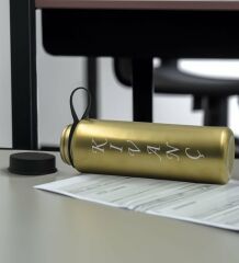 BK Gift Kişiye Özel İsimli 2’li Gold Renkli Cam Matara 500ml, Sevgiliye Hediye, İsimli Cam Matara, Sevgililer Günü