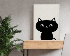 BK Home Kedi Tasarımlı Kanvas Tablo 50x70cm-3