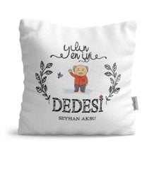 Kişiye Özel Yılın En İyi Dedesi Saten Yastık