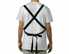 BK Gift Kişiye Özel Erkek Chef Karikatürlü Profesyonel Saks Mavi Mutfak Önlüğü, Aşçı Önlüğü, Şef Önlüğü, Arkadaşa Hediye-1