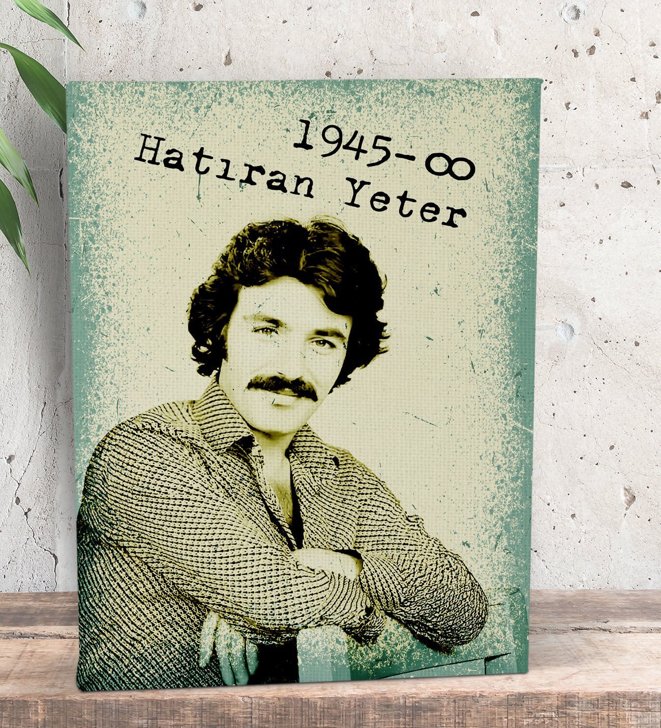 BK Gift Ferdi Tayfur Hatıran Yeter Tasarımlı Kanvas Tablo -1 (15x20)