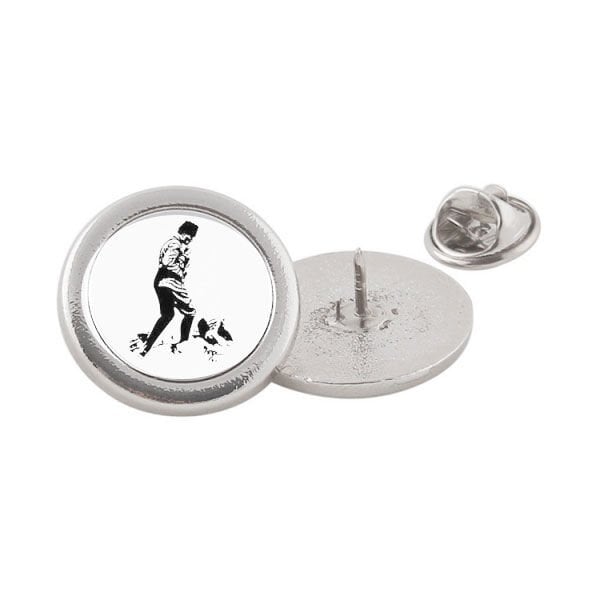 Sublimasyon Metal Yaka Rozeti - Gümüş