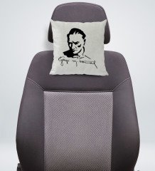 BK Gift Atatürk Temalı Kare Araç Koltuk Yastığı-19