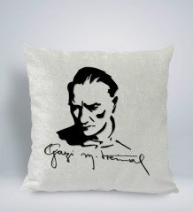 BK Gift Atatürk Temalı Kare Araç Koltuk Yastığı-19